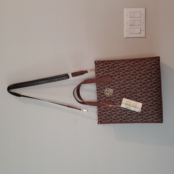 Valentino Orlandi VOVO  Large Italian Crossbody Bag Brown Strap NWT - Picture 7 of 11